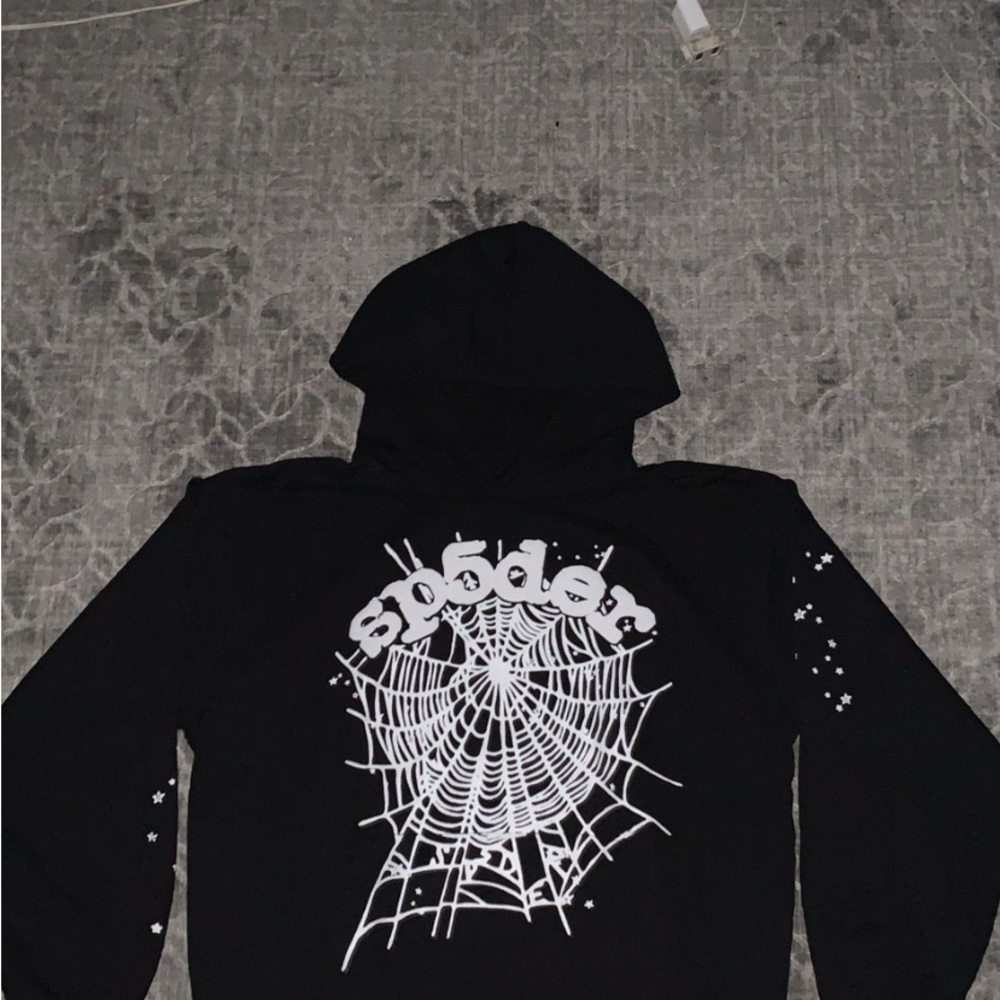 Black Spider Web Hoodie